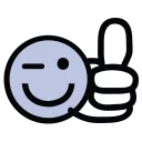 👍 emoji 高登傳統表情 Telegram sticker 11 of 46