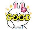 Sticker from LINE Characters: Cute and Soft Summer