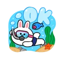 Sticker from LINE Characters: Cute and Soft Summer