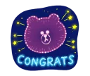 🎉 emoji LINE Characters: Cute and Soft Summer Telegram sticker 5 of 25