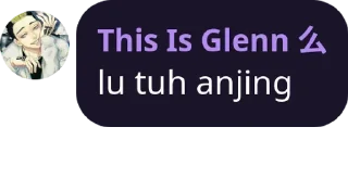 💇 emoji GlennNeverWin ヤレ's pack by @CatarinaRobot Telegram sticker 18 of 25