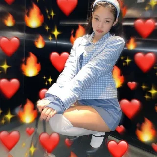 🔞 emoji @baddass_fufa Jennie 🥵 chenni Telegram sticker 2 of 84