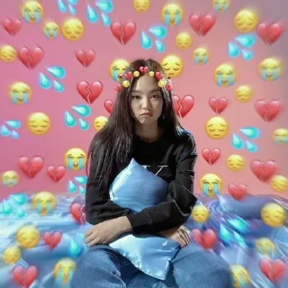 😞 emoji @baddass_fufa Jennie 🥵 chenni Telegram sticker 11 of 84