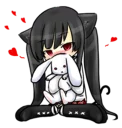 ❤ emoji Ojounyan (Miss Little Meow) Telegram sticker 10 of 41