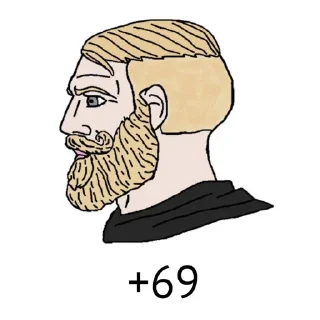 🤔 emoji Wojak Boys vs Girls by @XperuNub Telegram sticker 21 of 103
