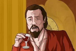 😂 emoji @DoC0cRaGn0r's_leoNardo_laugh_in_Django_Unchained_movie_kang_pAc Telegram sticker 22 of 120