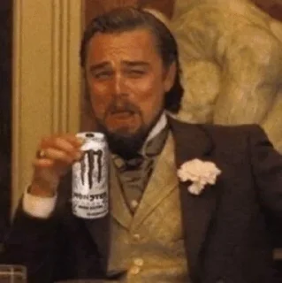 😂 emoji @DoC0cRaGn0r's_leoNardo_laugh_in_Django_Unchained_movie_kang_pAc Telegram sticker 4 of 120