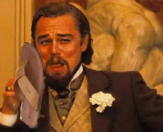😂 emoji @DoC0cRaGn0r's_leoNardo_laugh_in_Django_Unchained_movie_kang_pAc Telegram sticker 9 of 120