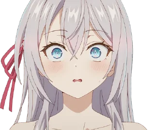 🍓 emoji @Anime_Sticker_noob Alya Sometimes Hides Her Feelings in Russian Telegram sticker 18 of 65