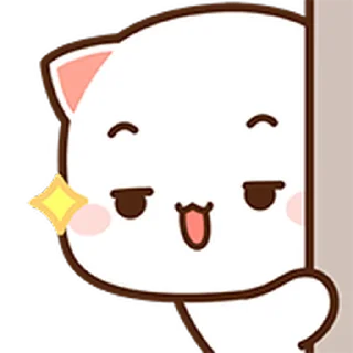 ⭐ emoji 蜜桃貓動態表情貼 @moe_sticker_bot Telegram sticker 15 of 40
