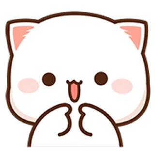 ⭐ emoji 蜜桃貓動態表情貼 @moe_sticker_bot Telegram sticker 11 of 40