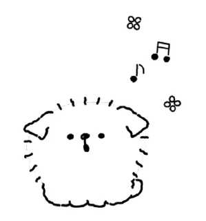 🎶 emoji Fur Ball @AnimeLibrary_Stickers Telegram sticker 14 of 25