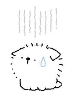 😔 emoji Fur Ball @AnimeLibrary_Stickers Telegram sticker 22 of 25