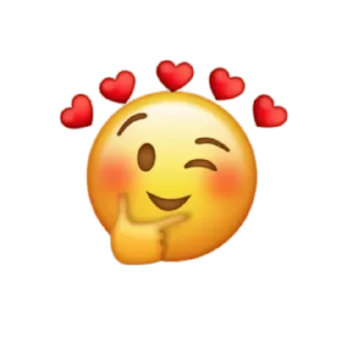 🥰 emoji @STJCKER  𓃭 @OURcatalouge 💘 Telegram sticker 17 of 80