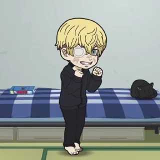 🐱 emoji ㅤㅤ 松野千冬 ⋆ @FCKMNE % Telegram sticker 21 of 115
