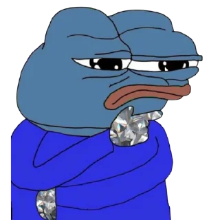Sticker from BLUE PEPE 🔵 🐸 🔵 @BluePepe
