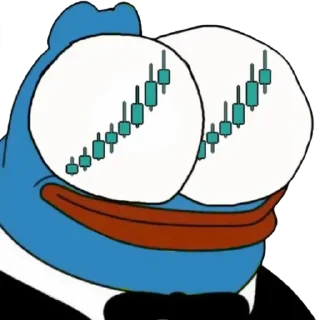 Sticker from BLUE PEPE 🔵 🐸 🔵 @BluePepe