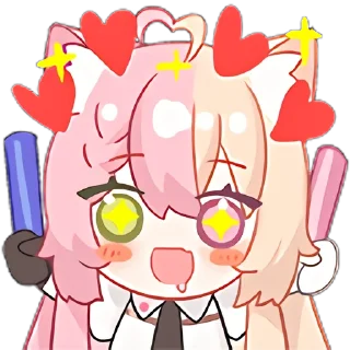 😍 emoji 桃井最中Monaka Telegram sticker 12 of 20