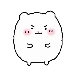 ⭐ emoji 망그러진 햄터 2 @moe_sticker_bot Telegram sticker 11 of 24
