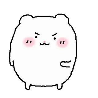 ⭐ emoji 망그러진 햄터 2 @moe_sticker_bot Telegram sticker 2 of 24