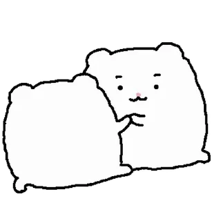 ⭐ emoji 망그러진 햄터 2 @moe_sticker_bot Telegram sticker 8 of 24