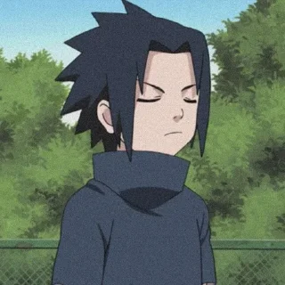 🖤 emoji Naruto Chibi 《 @HeavenlyUchiha 》 Telegram sticker 16 of 64