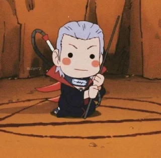 🙂 emoji Naruto chibi // @Animes_Sticker Telegram sticker 11 of 24