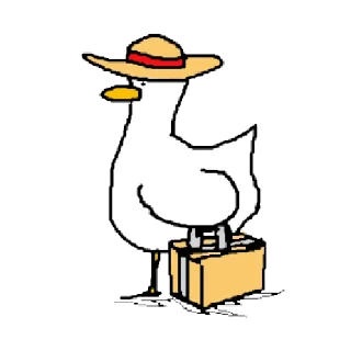 🦆 emoji 一年四季吃烤鴨 @taiwanesestickers Telegram sticker 17 of 40
