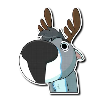 👃 emoji Riley the Deer Telegram sticker 8 of 81