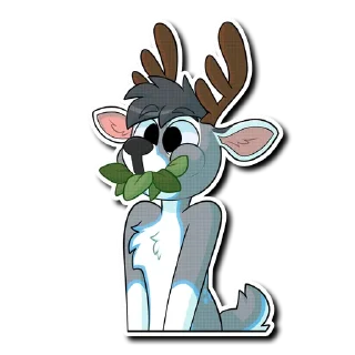 🍃 emoji Riley the Deer Telegram sticker 10 of 81