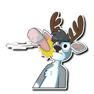 🩰 emoji Riley the Deer Telegram sticker 24 of 81