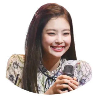 😁 emoji Jennie Kim @Stickersey Telegram sticker 5 of 25