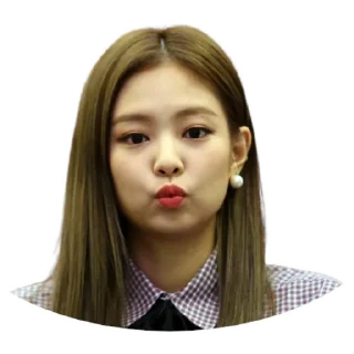😗 emoji Jennie Kim @Stickersey Telegram sticker 21 of 25