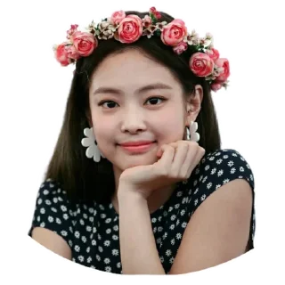 😊 emoji Jennie Kim @Stickersey Telegram sticker 6 of 25