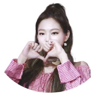 ❤️ emoji Jennie Kim @Stickersey Telegram sticker 12 of 25