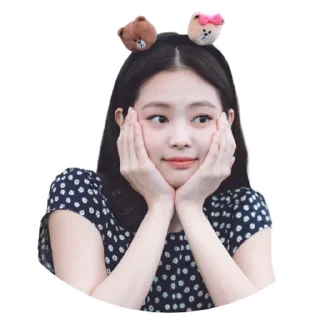 😊 emoji Jennie Kim @Stickersey Telegram sticker 7 of 25
