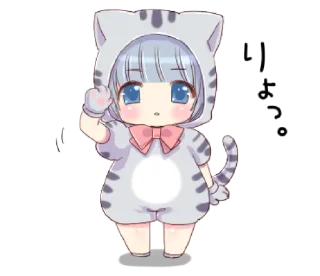 🐱 emoji Preety cat ear boy — @slyhterin Telegram sticker 6 of 41