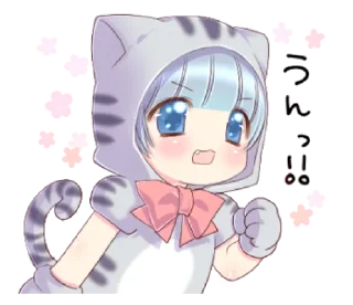 🐱 emoji Preety cat ear boy — @slyhterin Telegram sticker 5 of 41