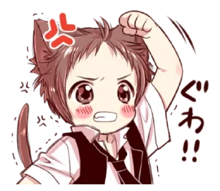 🤬 emoji naughty cat ear boy! @noustiker Telegram sticker 15 of 33