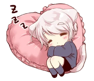 🍭 emoji Cute cat ear boy @bistic Telegram sticker 9 of 40