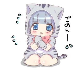 🐱 emoji Preety cat ear boy — @slyhterin Telegram sticker 19 of 41