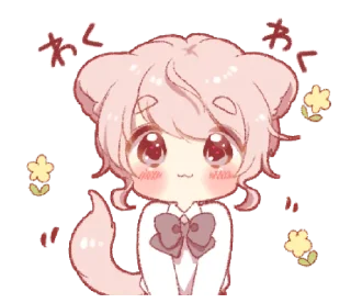 🌷 emoji Cute cat ear boy (spring) — @slyhterin Telegram sticker 24 of 25
