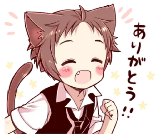 😁 emoji naughty cat ear boy! @noustiker Telegram sticker 6 of 33