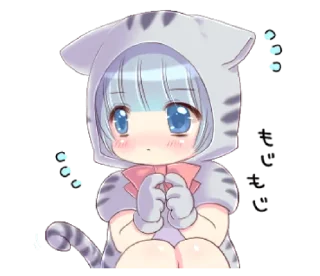 🐱 emoji Preety cat ear boy — @slyhterin Telegram sticker 9 of 41