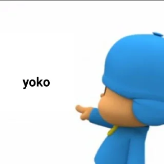 Sticker from pocoyo ><