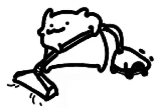 🧹 emoji 快乐狗 AG官网 @AFFJ9 Telegram sticker 23 of 50