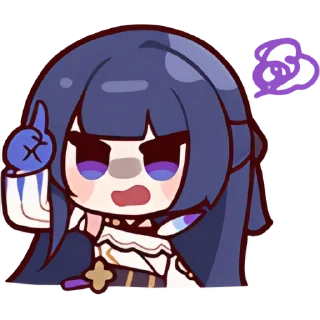 ☝️ emoji 崩坏3·雷鸣彻空｜@karako_c Telegram sticker 9 of 25