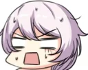 😨 emoji 崩崩崩四格表情包 Telegram sticker 10 of 41