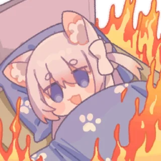 🔥 emoji 绫月乃萝8 @zhaxia_cn Telegram sticker 22 of 48