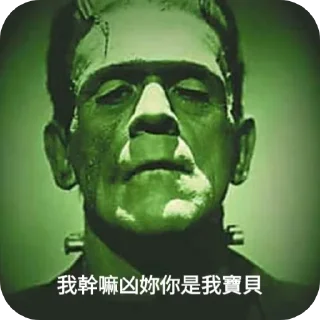 🖼 emoji 科學怪人語錄 Telegram sticker 9 of 14